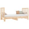 vidaXL daybed med udtr&aelig;k 2x(90x190) cm massivt fyrretr&aelig;
