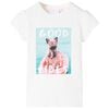 vidaXL T-shirt til b&oslash;rn str. 140 ecrufarvet
