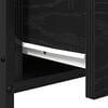 vidaXL Natskab med skuffe Sort eg 34 x 35,5 x 70 cm Konstrueret træ