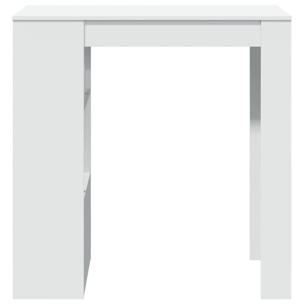 vidaXL barbord med stativer 102x50x103,5 cm konstrueret træ hvid