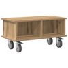 vidaXL TV-bord 68,5 x 35 x 35 cm Artisan Egetr&aelig; Konstrueret tr&aelig;