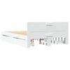 vidaXL Sengeramme med hovedgærde uden madras Hvid 120x200 cm