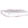 vidaXL Boxspring sengeramme 160x200 cm stof gr&aring;brun