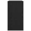 vidaXL Bord med skuffe Sort eg 77,5 x 43 x 79 cm Konstrueret træ