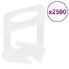 vidaXL nivelleringsklips til fliser 2500 stk. 2 mm