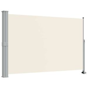 vidaXL sammenrullelig sidemarkise til terrassen 160 x 300 cm creme
