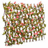 vidaXL espalier med kunstig vedbend 180x60 cm udvidelig m&oslash;rk pink