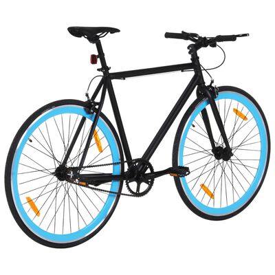 vidaXL cykel 1 gear 700c 55 cm sort og blå