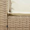 vidaXL havesofa med hynder polyrattan beige