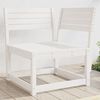 vidaXL hj&oslash;rnemodul til havesofa 73x73x78 cm massivt fyrretr&aelig; hvid