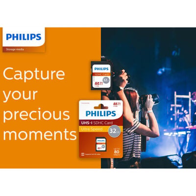 Philips hukommelseskort SDHC 32 GB UHS-I U1 V10