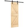 vidaXL Skyded&oslash;r 70 x 210 cm Massivt Fyrretr&aelig; (Ubehandlet)