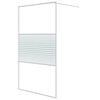 vidaXL brusev&aelig;g 115x195 cm klart sikkerhedsglas hvid
