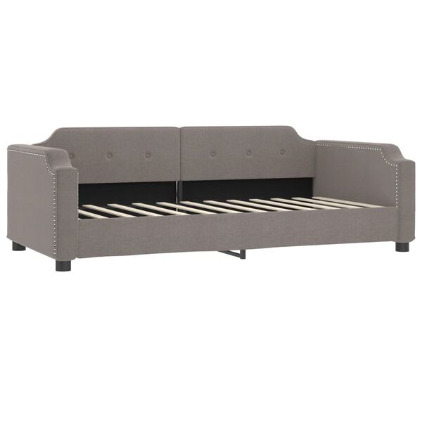 vidaXL daybed 80x200 cm stof gr&aring;brun