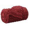 vidaXL Kastet&aelig;pper 6 pcs Bordeaux R&oslash;d 150 x 130 cm Fleece