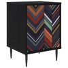 vidaXL Natskab OMMEN Sort eg 36 x 33 x 51 cm Konstrueret tr&aelig;