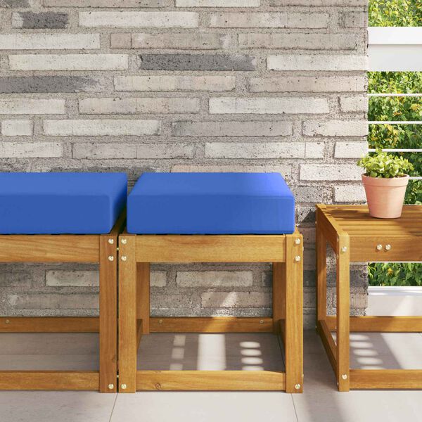 vidaXL Udend&oslash;rs S&aelig;depude Turkis 40 x 40 x 8 cm 100% polyester