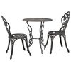 vidaXL bistros&aelig;t 3 dele st&oslash;bt aluminium