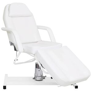 vidaXL massagebord 180x62x(87-112) cm hvid