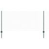 vidaXL Sekskantet hegn med stolpe 100 x 1 m PVC-belagt st&aring;l Gr&oslash;n Mesh
