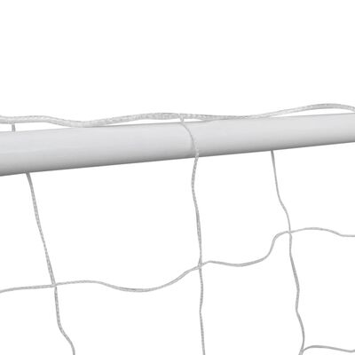 vidaXL fodboldmål 2 stk. med net 182x61x122 cm stål hvid