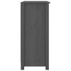 vidaXL skænk 70x35x80 cm massivt fyrretræ grå