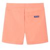 Shorts til børn str. 116 med snøre neon-orange