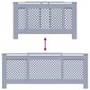vidaXL radiatorskjuler 205 cm MDF gr&aring;