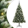 vidaXL Kunstig H&aelig;ngslet Juletr&aelig; med Flocket Sne 300 LED'er Varm hvid