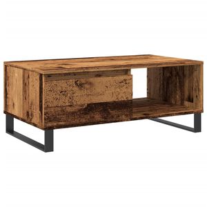 vidaXL sofabord 90x50x36,5 cm konstrueret tr&aelig; gammeldags tr&aelig;