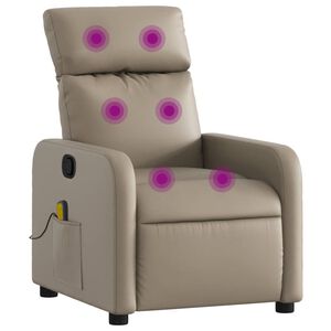 vidaXL massagestol kunstl&aelig;der cappuccino