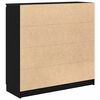 vidaXL sk&aelig;nk med skuffer 100,5x35x98,5 cm konstrueret tr&aelig; sort egetr&aelig;