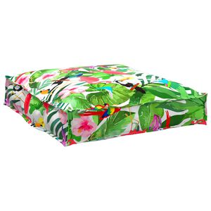 vidaXL Pude Blomstret Flerfarvet 70 x 70 x 12 cm Oxford stof