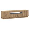 vidaXL LED TV-skab Artisan-eg Konstrueret tr&aelig;