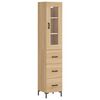 vidaXL skab 34,5x34x180 cm konstrueret tr&aelig; sonoma-eg
