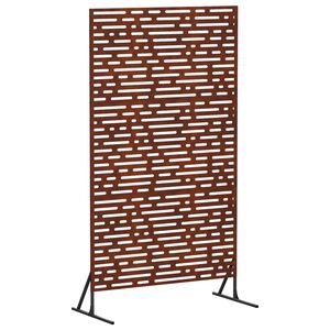 vidaXL Privatlivssk&aelig;rm 100 x 50 x 180 cm Cortenst&aring;l Rusten