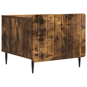 vidaXL Sofabord med skuffe R&oslash;get eg 49 x 50 x 42 cm Konstrueret tr&aelig;