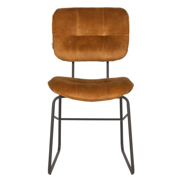 LABEL51 spisebordsstole 2 stk. Dez 49x60x87 cm okkerfarvet