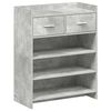 vidaXL Sko skab 73,5 x 36 x 92 cm Konstrueret tr&aelig; Betongr&aring;