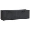 vidaXL V&aelig;gh&aelig;ngt TV-skab Sort 98 x 31 x 30 cm Konstrueret tr&aelig;