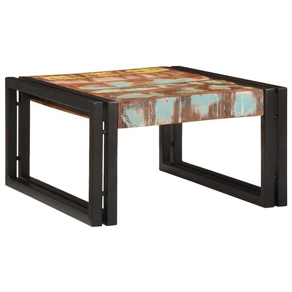 vidaXL Badeværelseshylde 60 x 50 x 23 cm Massivt mangotræ og jern