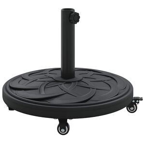 vidaXL Parasolfod 15.35 kg Sort Jern Rund