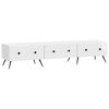 vidaXL TV-skab Hvid h&oslash;jglans 147 x 34,5 x 30 cm Konstrueret tr&aelig;