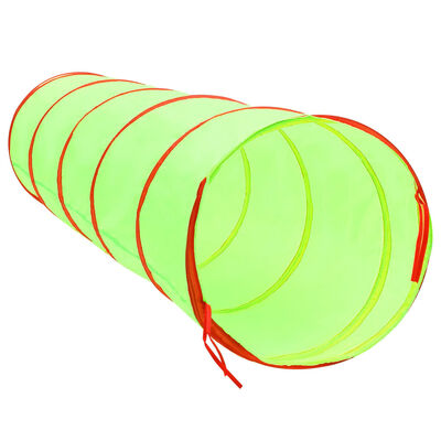 vidaXL legetunnel til børn 175 cm 250 bolde polyester grøn