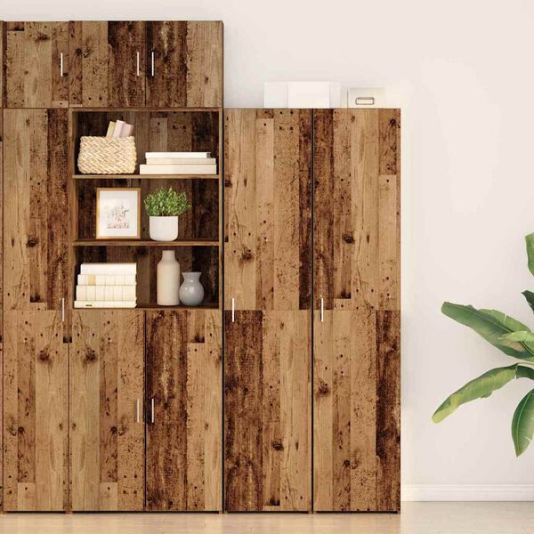 vidaXL Highboard Gammelt tr&aelig; 40 x 42,5 x 185 cm