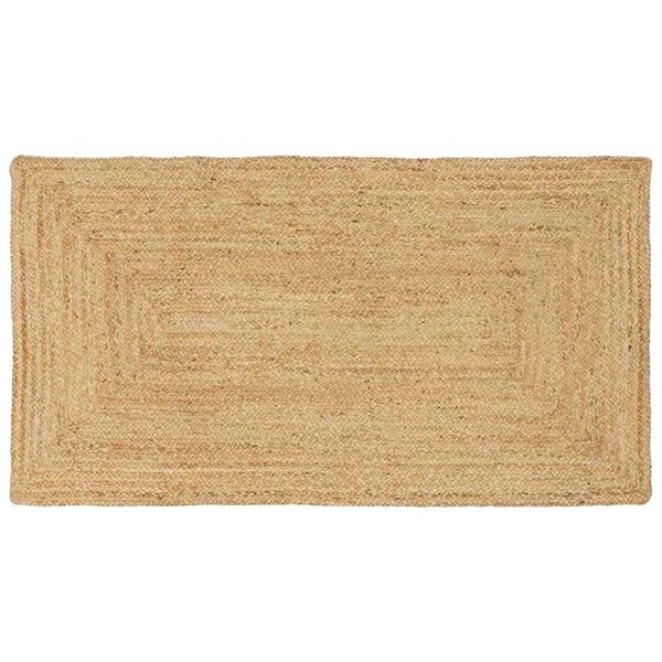 vidaXL Område tæppe Beige 80 x 200 cm Jute