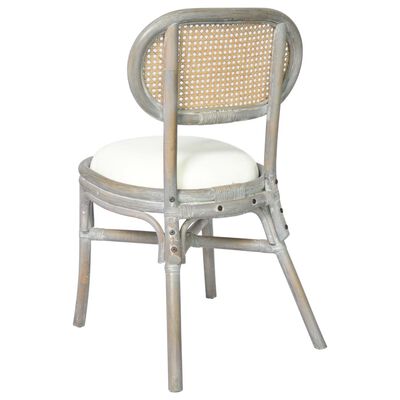 vidaXL spisebordsstole 2 stk. hør grå