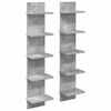 vidaXL V&aelig;ghylde 2 pcs Betongr&aring; 22 x 15 x 100 cm Konstrueret tr&aelig;