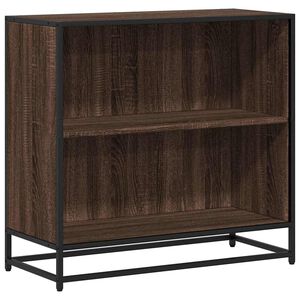 vidaXL bogreol 80,5x35x76 cm konstrueret tr&aelig; brun egetr&aelig;sfarve