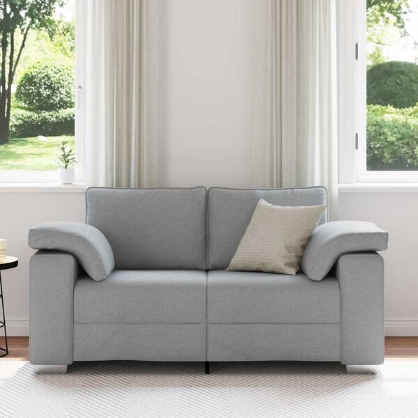 vidaXL Sofa Lysegr&aring; Samlede dimensioner: 160 x 80 x 82 cm (B x D x H)